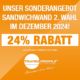 24% Rabatt auf Sandwichplatten Wand